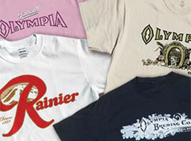 Rainier Beer merch and other beer shirts