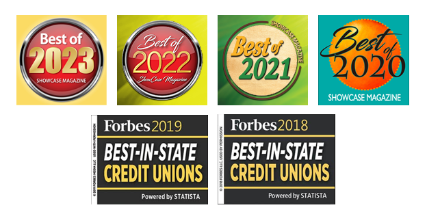 Best Credit Union in Washington State by Showcase Magazine and Forbes