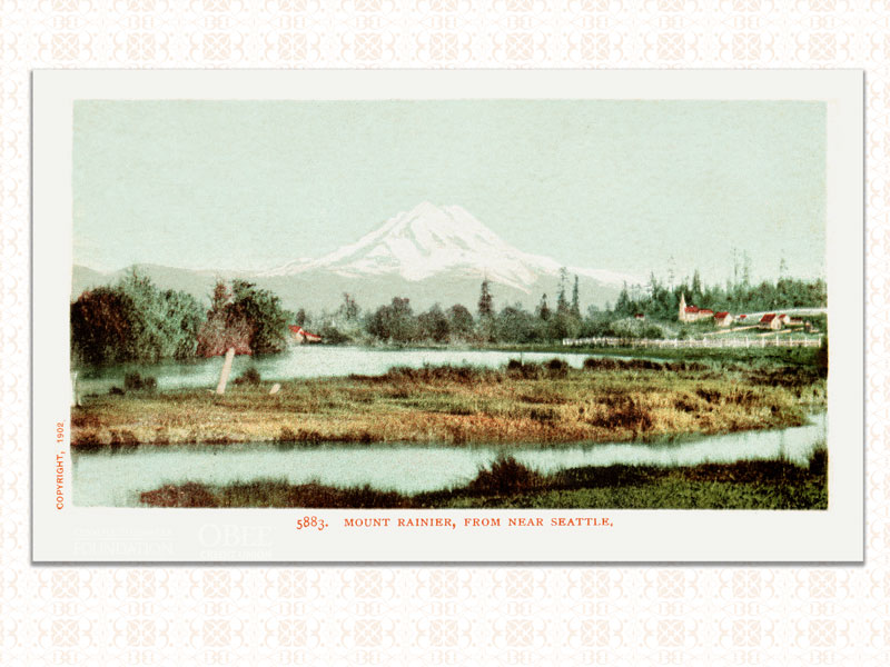 Mount Rainier from near Seattle Washington - Olympia Backgrounds