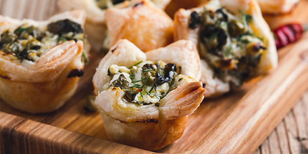 Feta and Spinach Puff Pastry Bites - OBee Credit Union in Olympia Wa