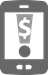 Graphic of smart phone with mobile alert symbol in the screen
