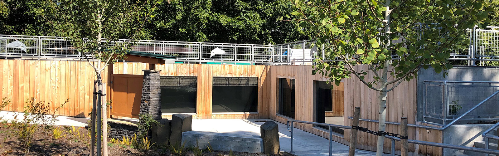 New fish hatchery viewing area at Brewery Park at Tumwater Falls