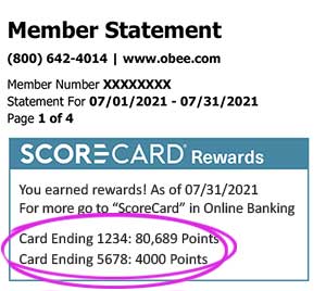 Scorecard Rewards credit card and scorecard debit card help you score rewards towards merchandise and travel, member estatement example