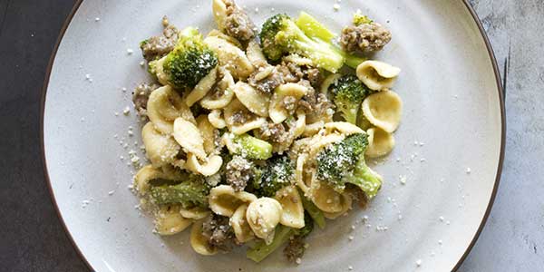 Orecchiette with Sausage and Broccoli - OBee Credit Union in Olympia Wa