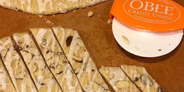 Scandinavian Almond Bars - OBee Credit Union in Olympia Wa