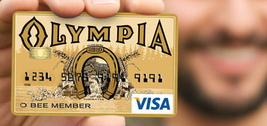 Olympia Brewery Visa Credit Card