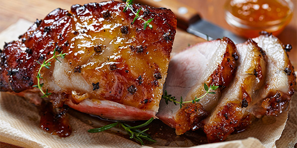 Slow Cooker Glazed Ham